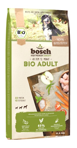bosch Bio Adult Hühnchen & Apfel Hundetrockenfutter