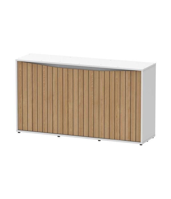 Aquatlantis Splendid Ultra 300 Weiß/Eiche geriffelt Schrank
