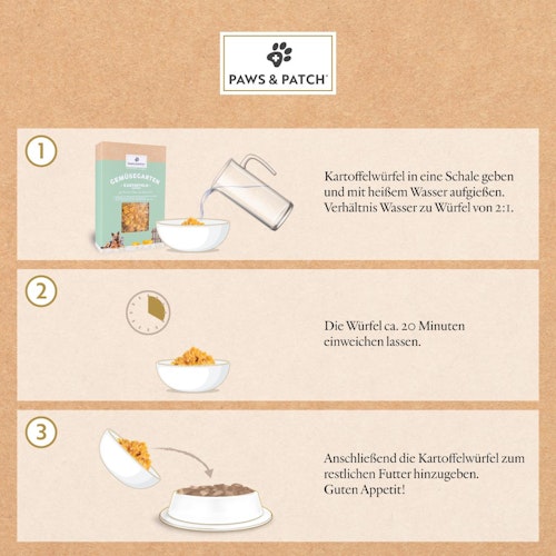 Paws&Patch KARTOFFELWÜRFEL 700g