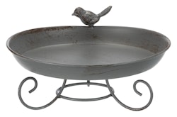 TRIXIE Vogeltränke/-bad aus Metall 800 Milliliter