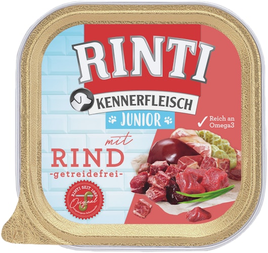 RINTI Kennerfleisch Junior 300 Gramm Hundenassfutter