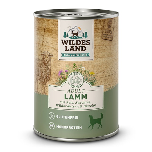Wildes Land Hundenassfutter 400g