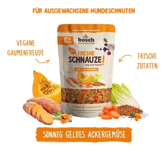 BOSCH Freshe Schnauze Topping 200g gelbes Ackergemüse