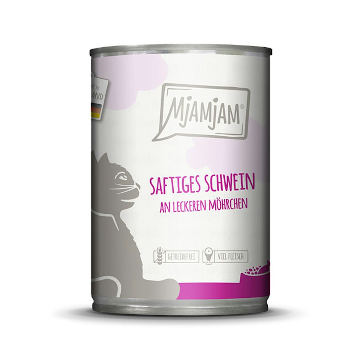 MjAMjAM Katze Sparpaket 12x400g  Schwein  mit  Möhrchen