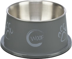 TRIXIE Langohrnapf, Edelstahl/Kunststoff Hundenapf