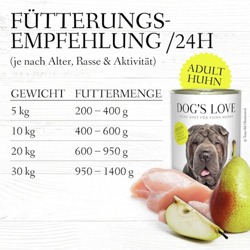 Dog's Love Classic 800g Dose Hundenassfutter