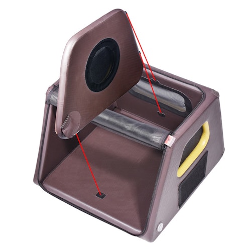 TAMI Trennwand braun