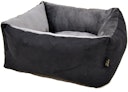 Vorschaubild LEBON Katzenbett Amelie 50x50x24cm schwarz/grau