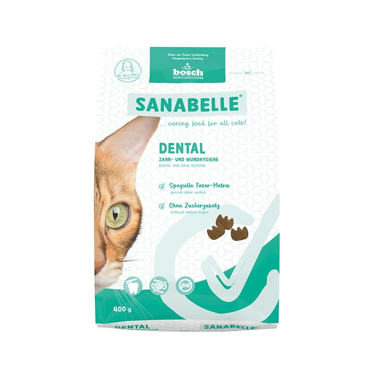 Sanabelle 6 x 400g Dental Katzentrockenfutter-Sparpaket