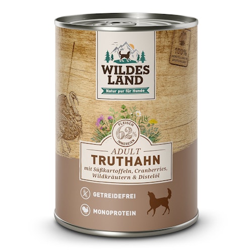 Wildes Land Hundenassfutter 400g