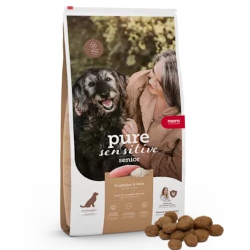 Mera Dog PURE Sensitive Senior Truthahn/Reis Hundetrockenfutter