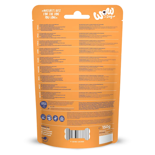 WOW Superfood Soft Cubes 150 Gramm Hundesnack