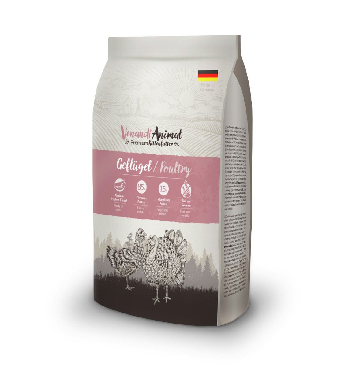 VenandiAnimal Kitten Katzentrockenfutter Sparpaket 2 x 1,5 Kilogramm Kitten