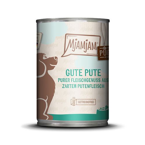 MJAMJAM Purer Fleischgenuss 400g Dose Hundenassfutter