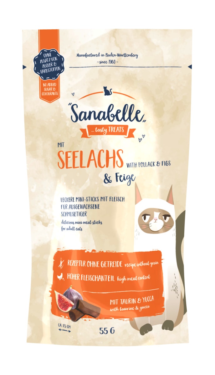 Sanabelle Katzensnack Sellachs Feige