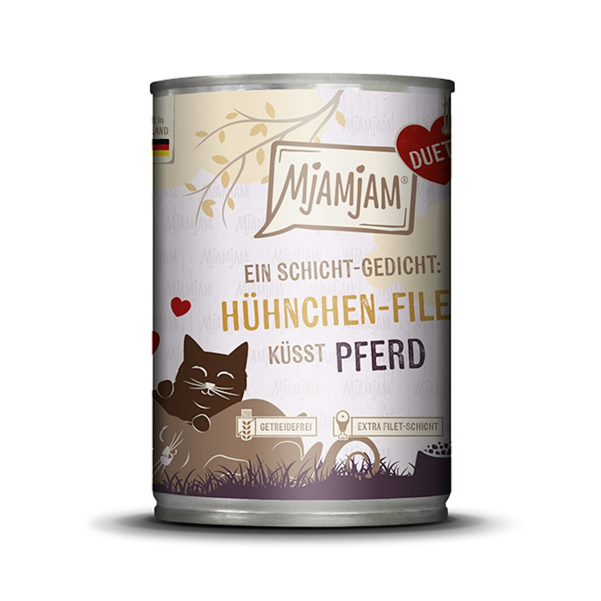 MjAMjAM – Duett 390g MjAMjAM Katze 6x390g DUETT HühnchenFilet mit Pferd