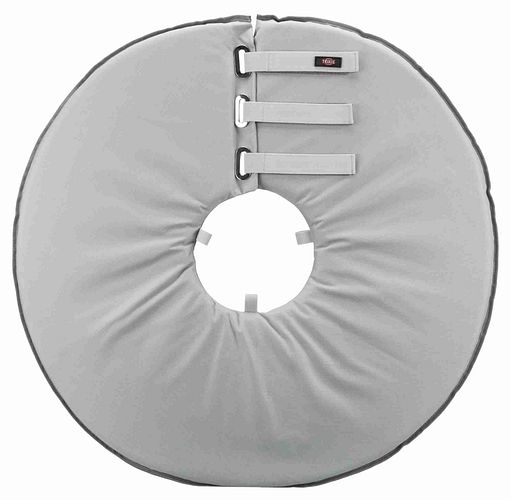 TRIXIE Schutzkragen, Polyester/Schaumstoff, grau