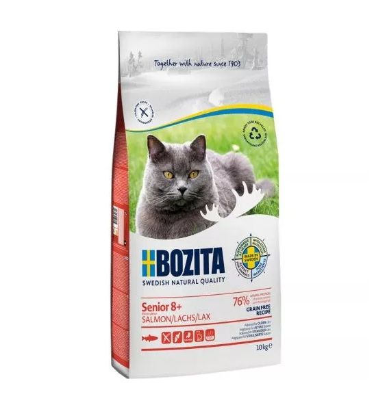Bozita 10kg Grain free Senior 8+ Salmon