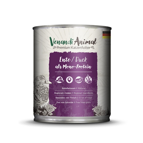 Venandi Animal Monoprotein 800g Katzennassfutter