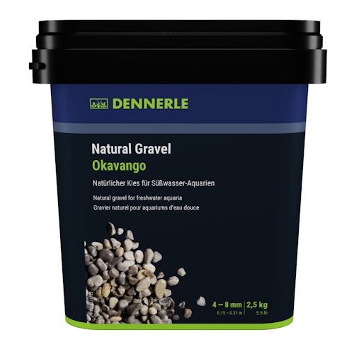 DENNERLE Natural Gravel Okavango 2,5 Kilogramm Aquarieneinrichtung