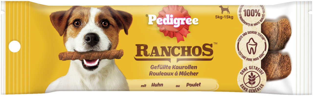 Pedigree Ranchos Gefüllte Kaurollen 80 Gramm Hundesnack