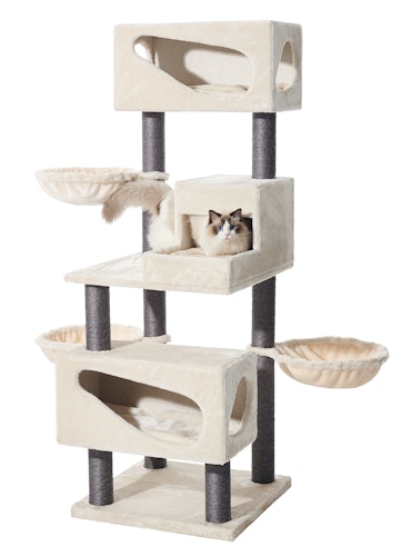 NOBBY Kratzbaum  "CORLU" cream; 60 x 60 x 171 cm