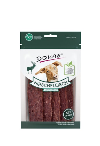 DOKAS Hirschfleisch getrocknet Hundesnacks