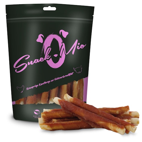 SnackOMio Kaustange an Hühnerbrustfilet Hundesnack