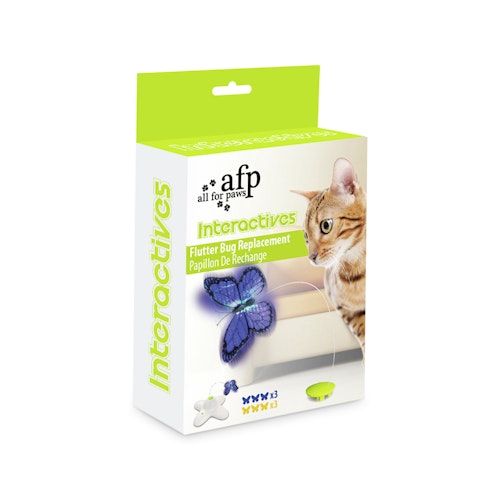 all for paws (afp) Ersatz-Feder für Flutter Bug / Motion Activated Butterfly (6 Stück)