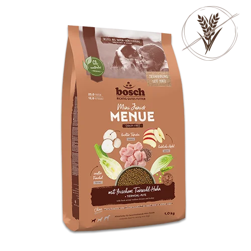 Bosch MENUE Mini Junior mit Tierwohl-Huhn 2,4kg 