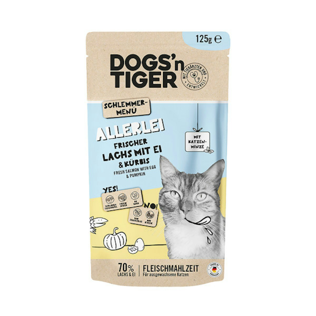 Dogs’n Tiger Dose 125g Katzennassfutter 24 x 125 Gramm Allerlei