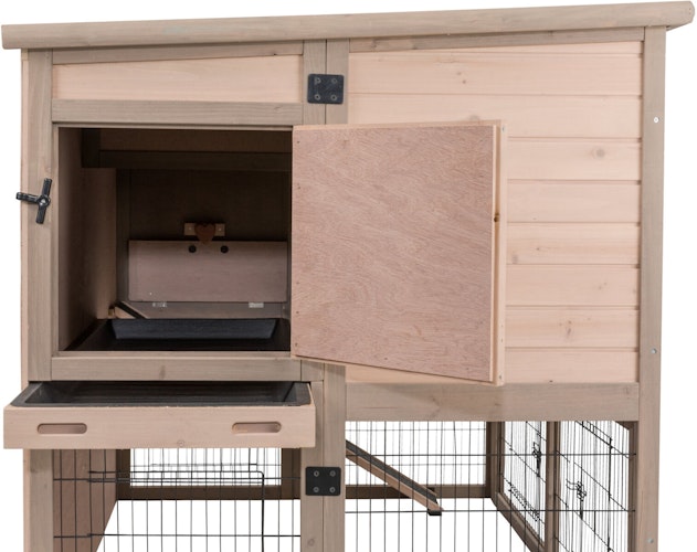 TRIXIE natura Kleintierstall XL mit Wärmedämmung, 120 × 98 × 94 cm
