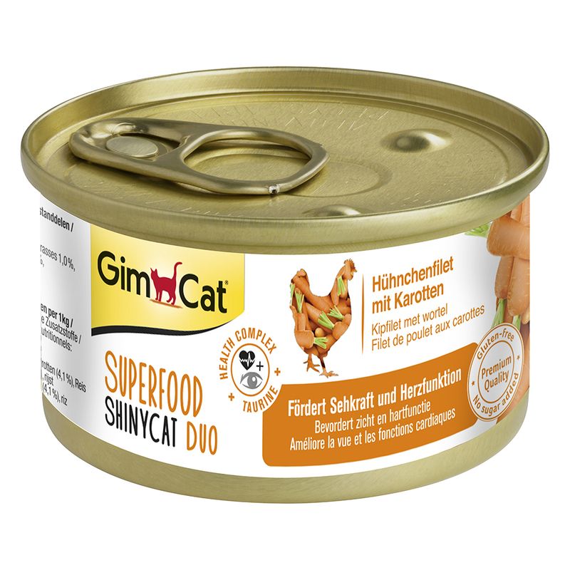 GimCat Superfood ShinyCat Duo 70 Gramm Katzennassfutter
