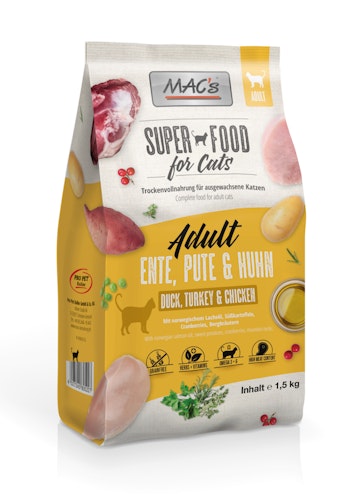 MAC's Cat Adult Ente, Pute & Huhn Katzentrockenfutter