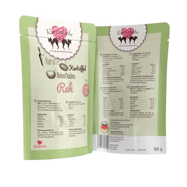 Katzenliebe 100 Gramm KatzennassfutterVorschaubild