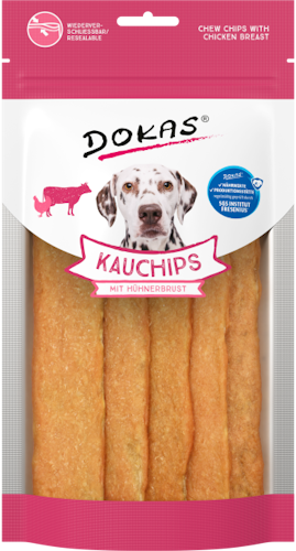 Dokas Hund Kauchips mit Hühnerbrust 175g