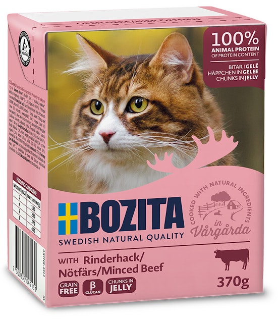Bozita Häppchen in Gelee 370 Gramm KatzennassfutterVorschaubild