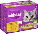 Vorschaubild Whiskas 11+ Geflügel Auswahl Gelee Multipack 12 x 85 Gramm Katzennassfutter
