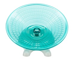 TRIXIE Laufteller, Degus/große Hamster, Kunststoff, ø 30 cm, hellgrau/türkis