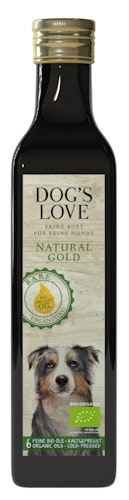 Dog's Love Natural Gold Bio Ölmischung 250ml Nahrungsergänzung für Hunde