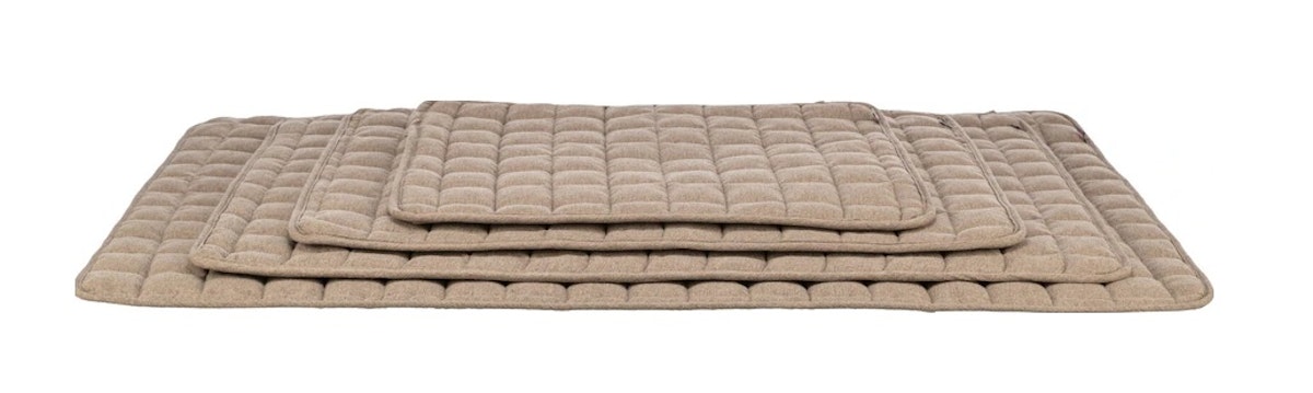 TRIXIE Liegematte Caliente, eckig, 100 × 70 cm, braun