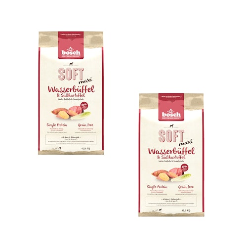 bosch SOFT Maxi Wasserbüffel & Süßkartoffel Hundetrockenfutter