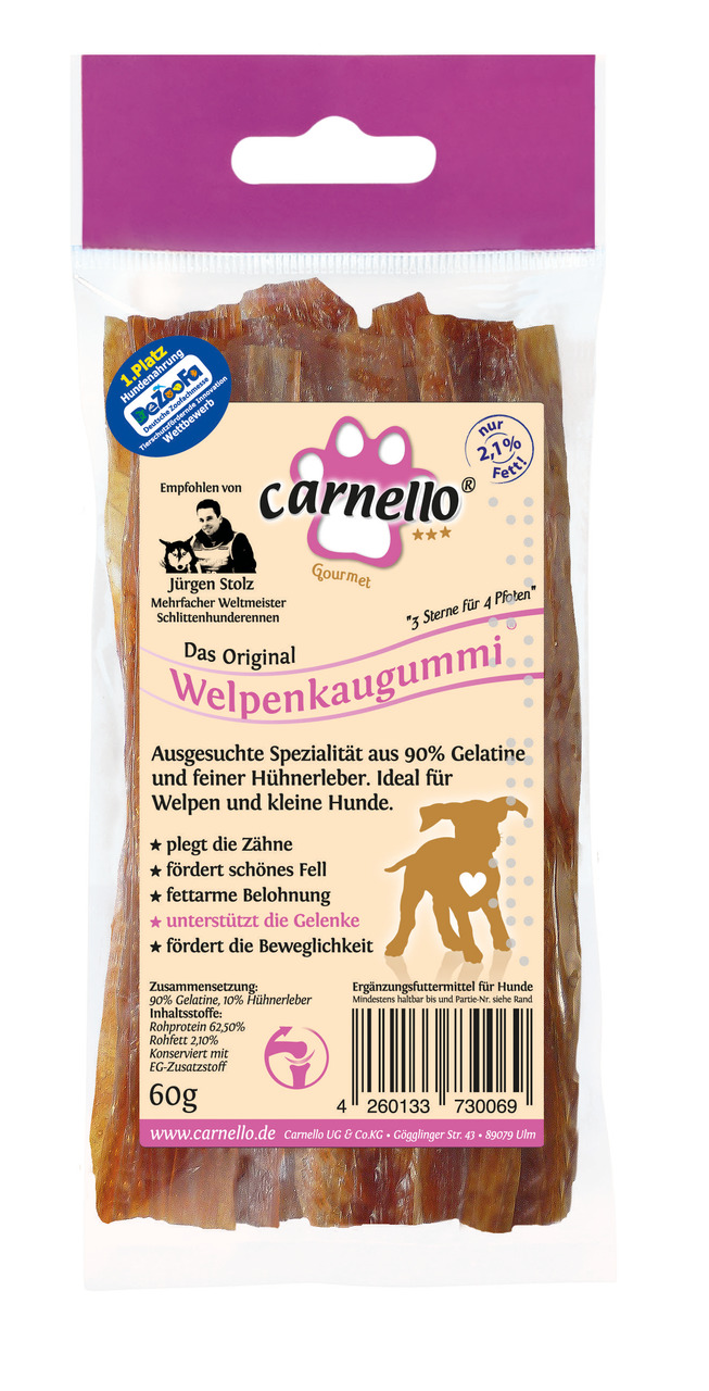 Carnello Welpenkaugummi Hundekauartikel