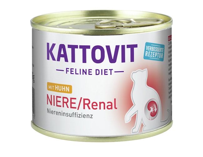 KATTOVIT Feline Diet Niere/Renal 185g Dose Katzennassfutter Diätnahrung