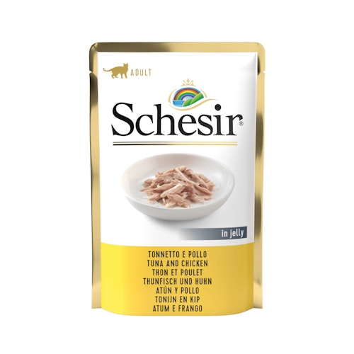 Schesir Jelly Beutel 85 Gramm Katzennassfutter