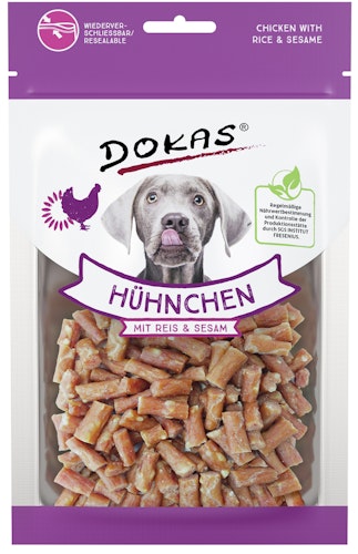 Dokas Dog Snack Hühnchen mit Reis & Sesam 70g