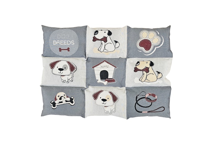 NOBBY Liegematte "PATCHY"  Classic grau/beige L x B: 58 x 80 cm