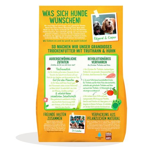 Edgard&Cooper Adult Truth/Huhn Bio Hundetrockenfutter