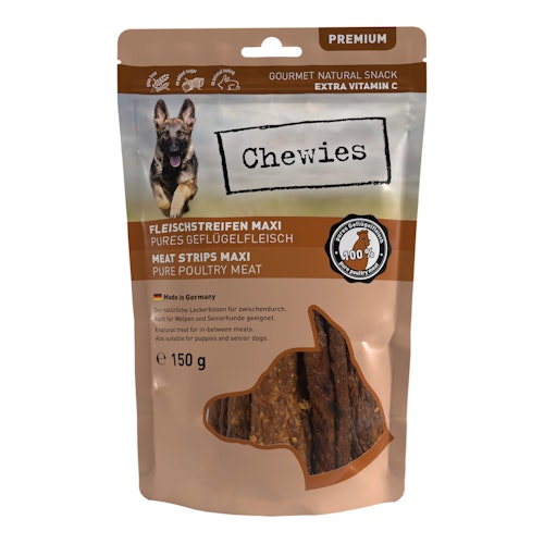 Chewies Maxi Fleischstreifen 150 Gramm Hundesnack