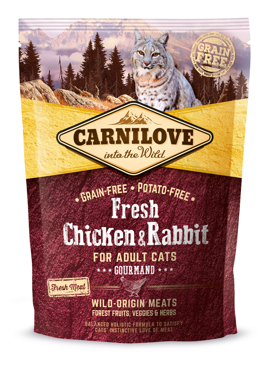 CARNILOVE Gourmand Fresh Chicken & Rabbit Katzentrockenfutter